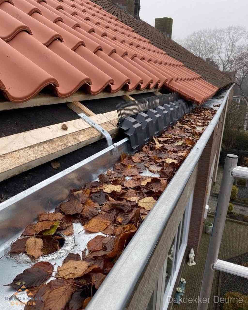 Plat dak bedrijfspand met bitumen dakbedekking en lichtkoepels in Deurne